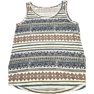 Womens Peruvian Connection SS15-1 Size Large Multicolor Tank Top Shirt CLEAN EUC